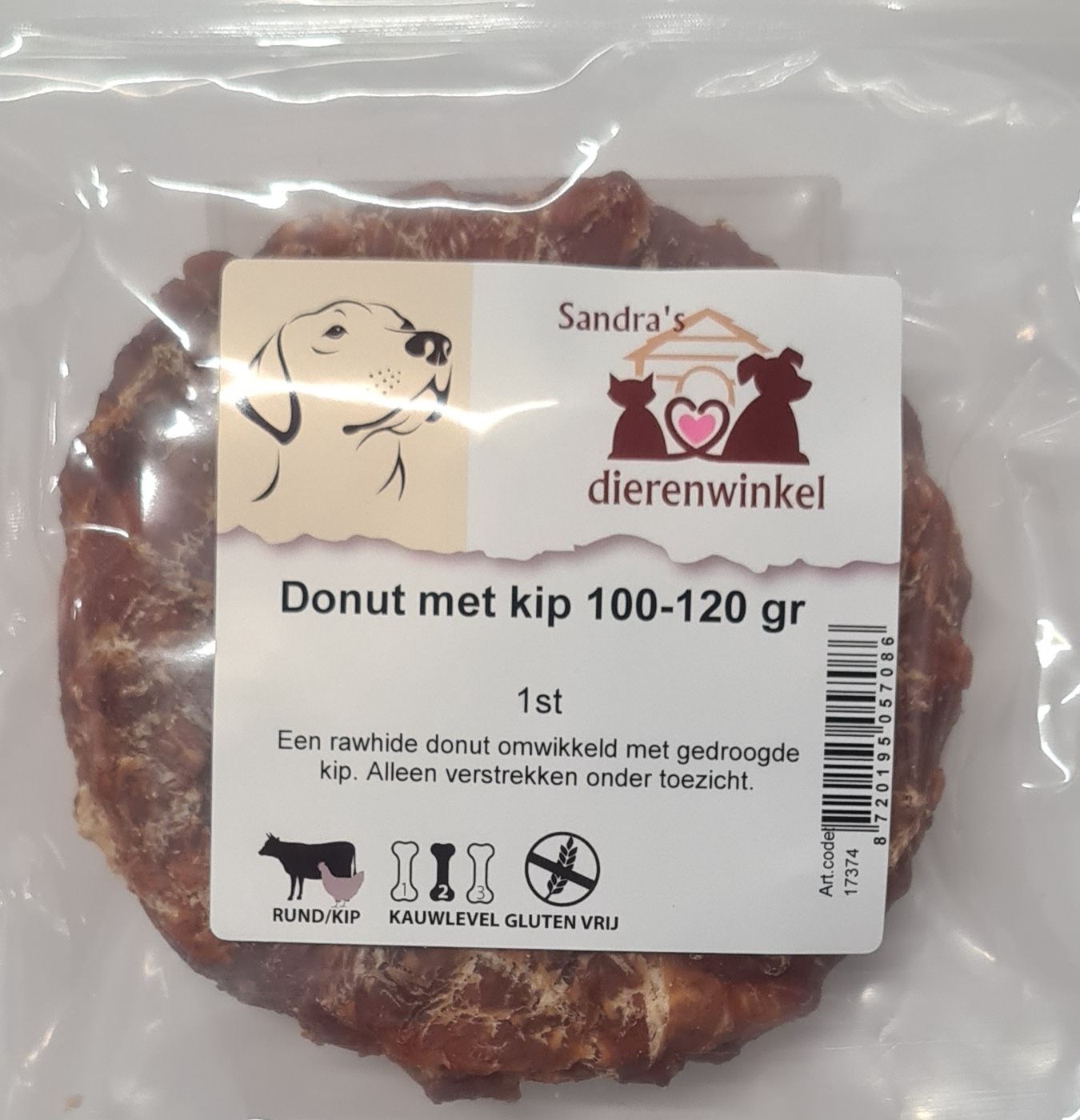 Donut met kip 100-120 gr