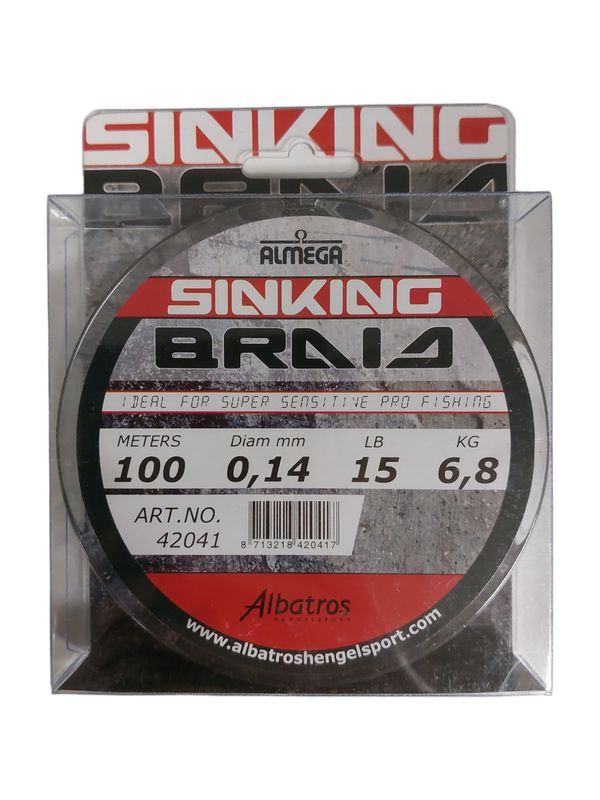 Albatros Almega Vislijn Almega Sinking Braid 100 m - 0.14mm