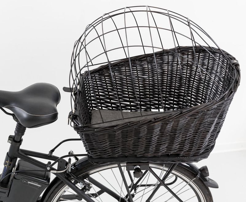 Fietsmand voor bagagedrager Zwart 35x49x55 cm