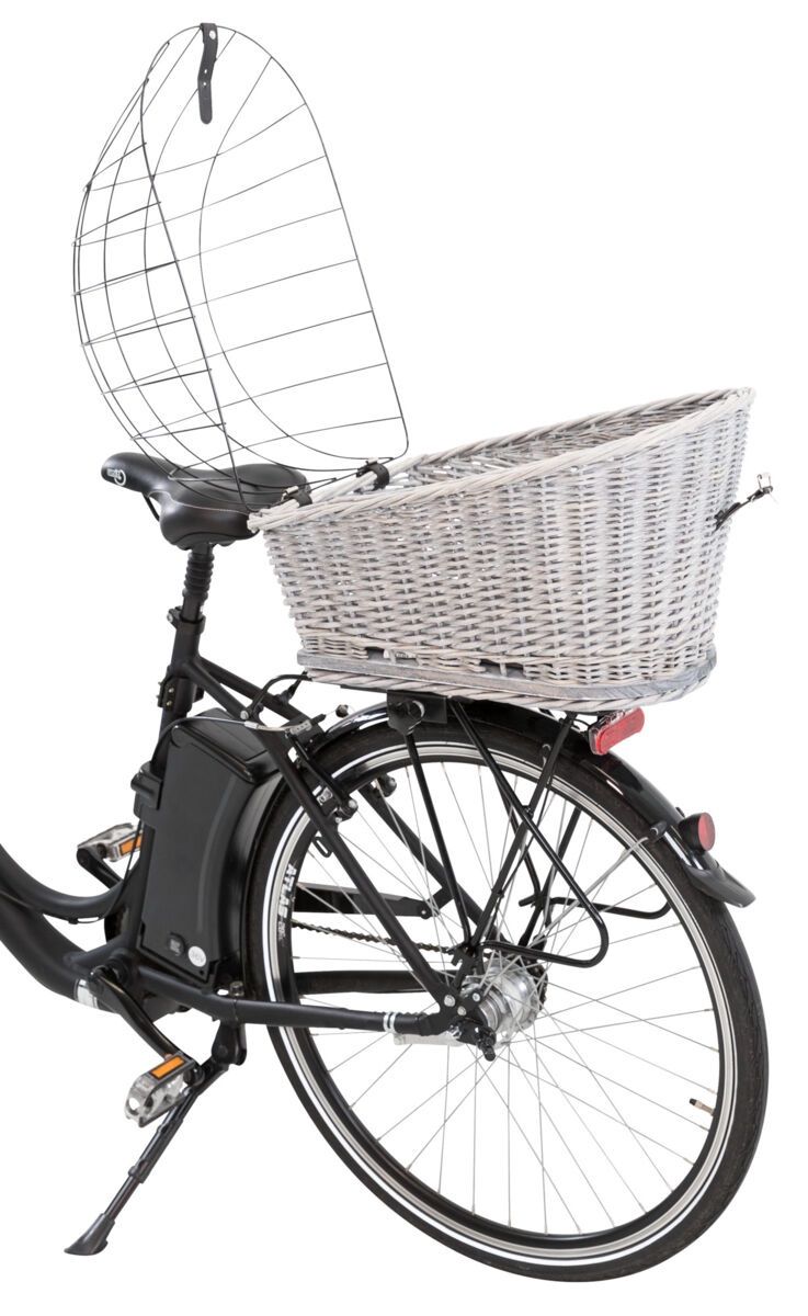Fietsmand voor Bagagedrager Grijs 35x49x55 cm