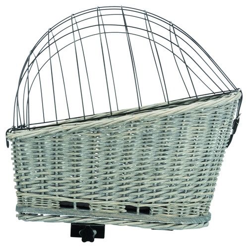 Fietsmand voor Bagagedrager Grijs 35x49x55 cm