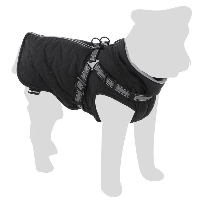 Winterjas Duker Zwart, Maat: A:55cm B:47cm C:80cm