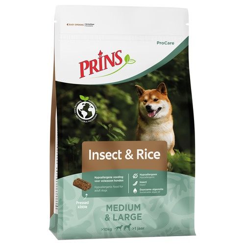 ProCare Medium &amp; Large 12 kg Insecten|Rijst