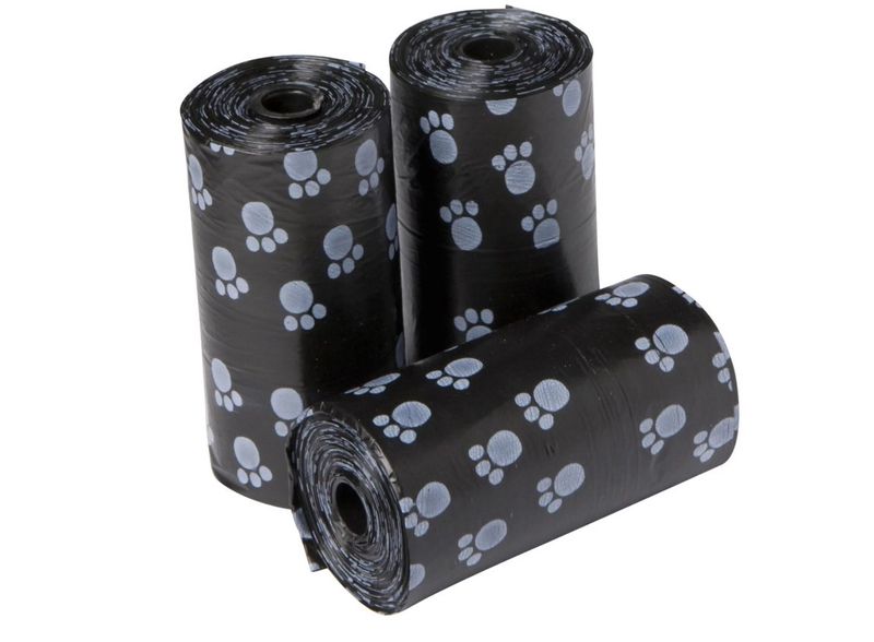 Poepzakjes pootjes print Zwart