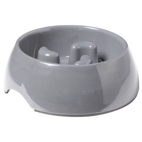 Anti-schrok voerbak m 400ml Grijs Medium 17,5 cm
