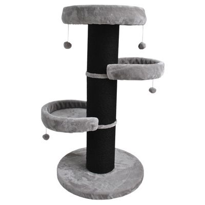 Krabpaal Nola Grijs|Zwart 60x60x110 cm