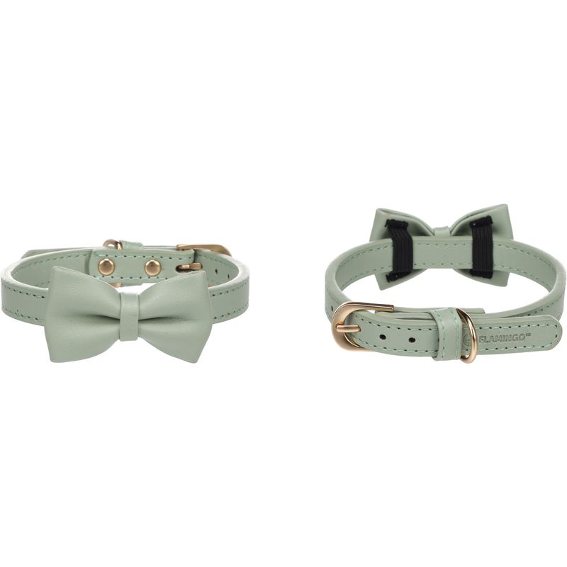 Halsband met strik Nela Muntgroen