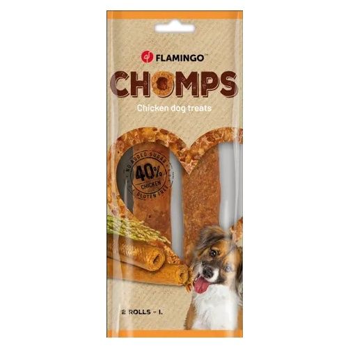 Snack Chomps Rol met kip 2st