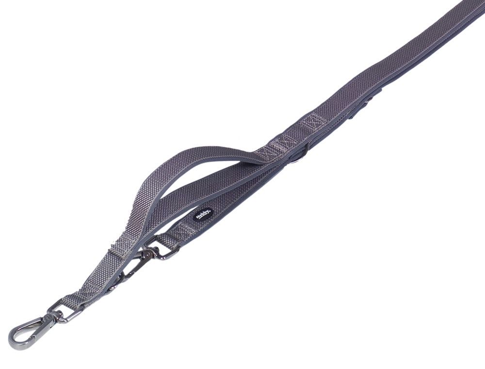 Nobby Trainingslijn met verkeerslus &quot;Classic Preno Royal&quot; L: 200 cm; B: 25/35 cm grijs