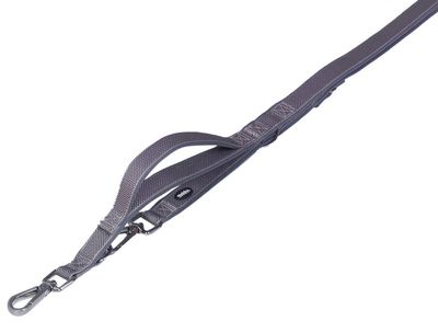 Nobby Trainingslijn met verkeerslus &quot;Classic Preno Royal&quot; L: 200 cm; B: 25/35 cm grijs