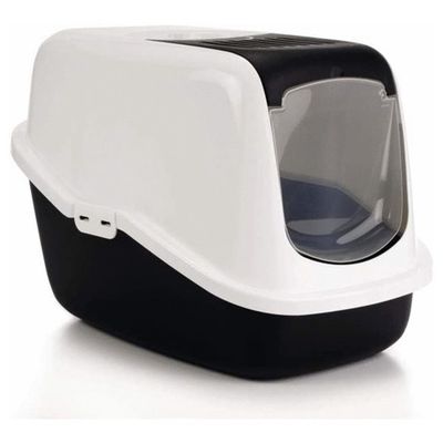 Nestor Wit|Zwart|Transparant M 56x39x38,5 cm