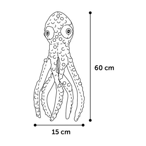 Bubbly Octopus Meerdere kleuren á 32cm, Afmeting: L | 15cm L x 60cm H
