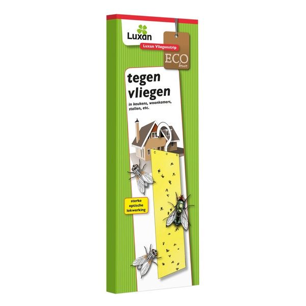 Luxan Vliegenstrip/ Vliegenvanger/ Kleefstrip met haakje