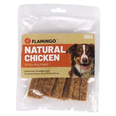 Flamingo Nature - Snack Honden - Nature Snack Kip Strips 100g - 1st