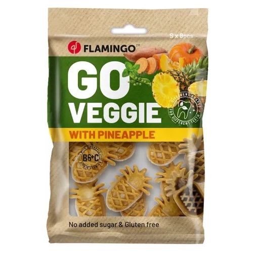 Snack Veggie 8 stuks 120gr, Smaak: Ananas