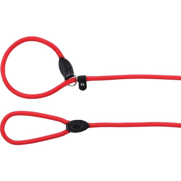 Anti-trek looplijn 165cm L x 1.2cm B x 1.2cm H - ∅ 1.2cm, Kleur: Rood