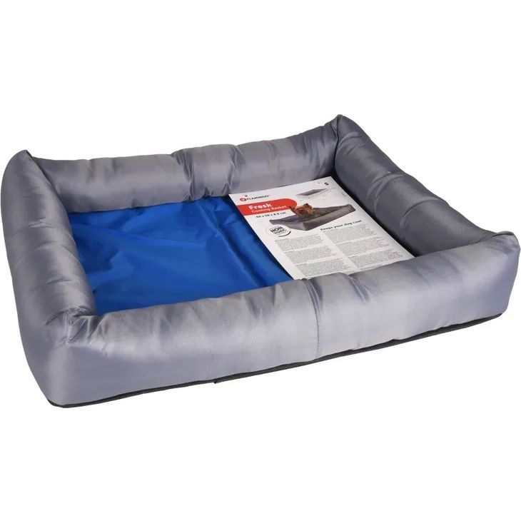 Koelmand Fresk Rechthoekig Grijs &amp; Blauw, Afmeting: S | 50cm L x 40cm B x 8.5cm H