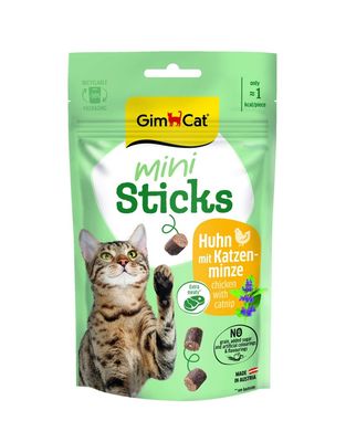 GimCat Mini Sticks Kip &amp; Kattenkruid 50 gr.