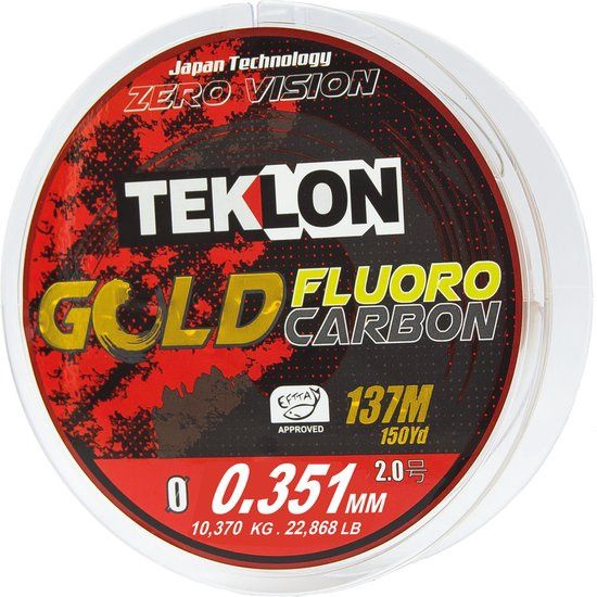 Teklon Gold 137 M Flurocarbon Transparant, Afmeting: 0.350 mm