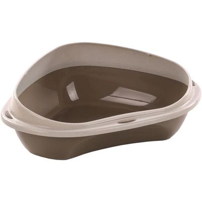 Kattenbak Hoekmodel Sadio Taupe S | 49.5cm L x 39.5cm B x 17cm H