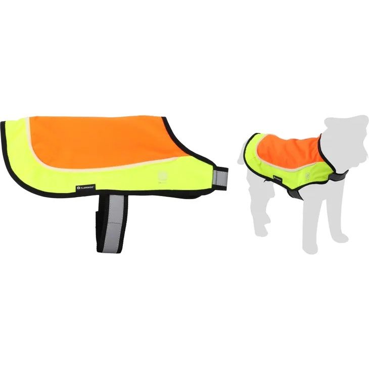 Veiligheidsvest met led licht Simi Fluo oranje