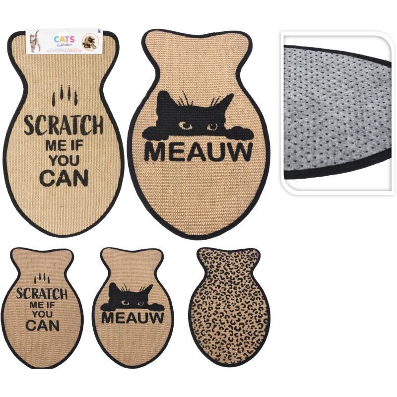 kattenkrebmat  50X30X0.5 cm - ASSORTI