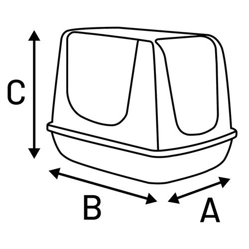 Kattentoilet Gabby Zwart