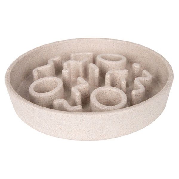Bamboo Cat Slow Feeder Ø 13.5cm, Colour: Beige