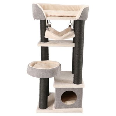 BLACK FRIDAY DEAL Krabpaal Jasper Grijs|Zwart|Wit 48x40x110 cm