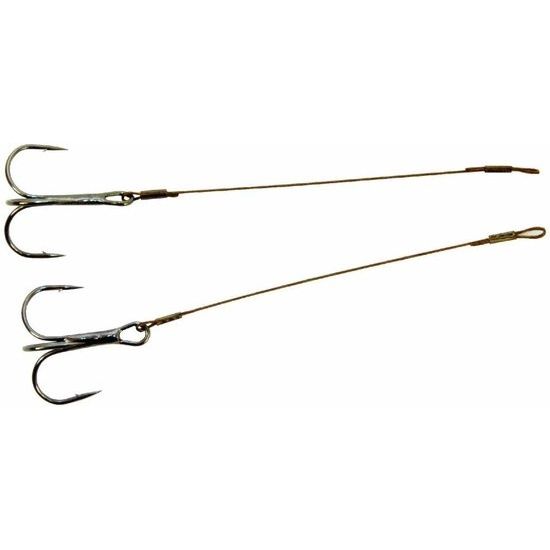 Albatros staaldraad + dreg hook mt 2 - 13.5 Kg - 40 cm 2st