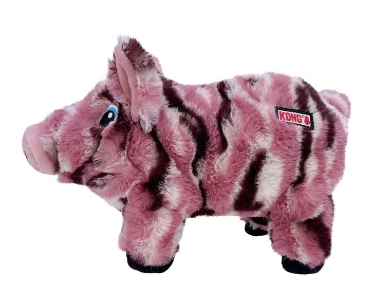 Kong® Speelgoed Low Stuff Stripes Varken Roze