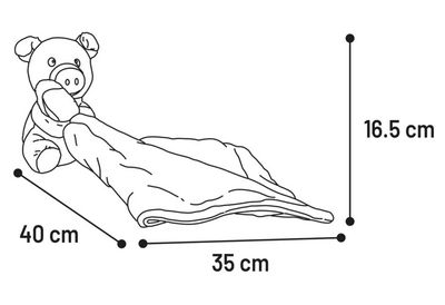 Speelgoed Zapu Knuffeldoek & Varken Roze