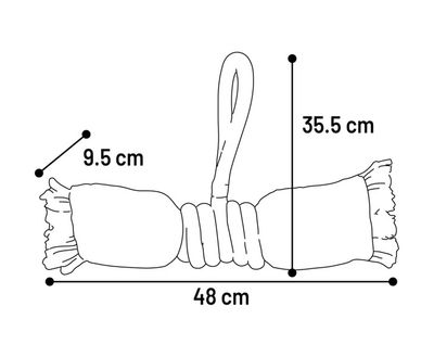 Joanie Trektouw Twist Paars