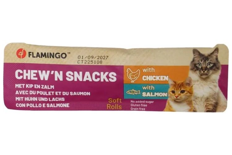 Chew'n Snack Rondjes met kip &amp; met zalm