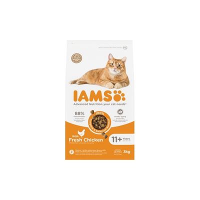 Iams cat senior 11+ chicken 3kg