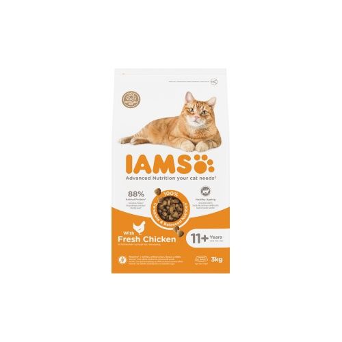 Iams cat senior 11+ chicken 3kg