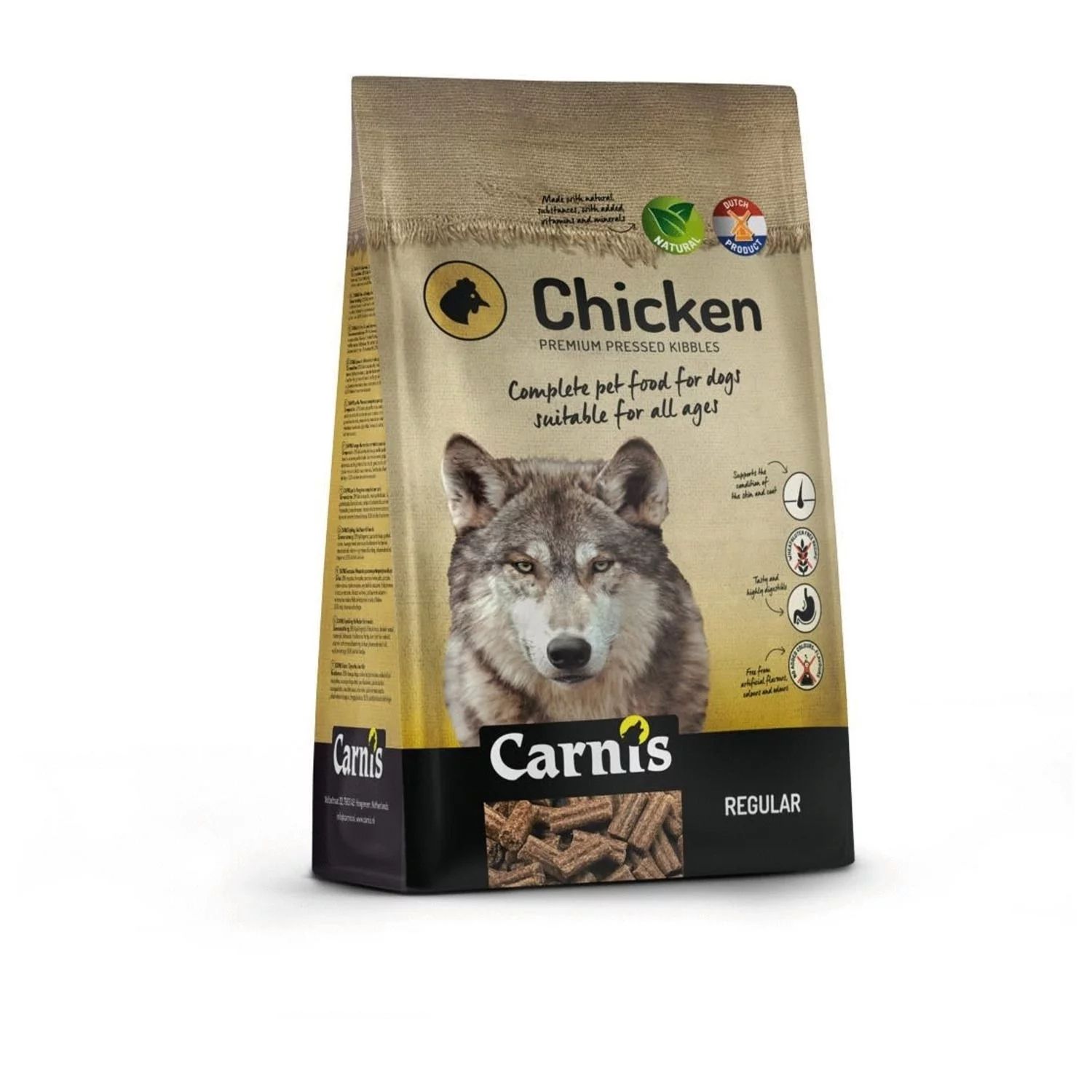 Carnis Droogvoeding Geperst Chicken Regular Kip 12.5 kg