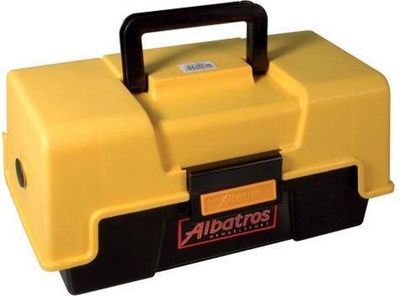 Albatros Viskoffer - Met 2 Laden - 31 x 16 x 15 cm - Geel