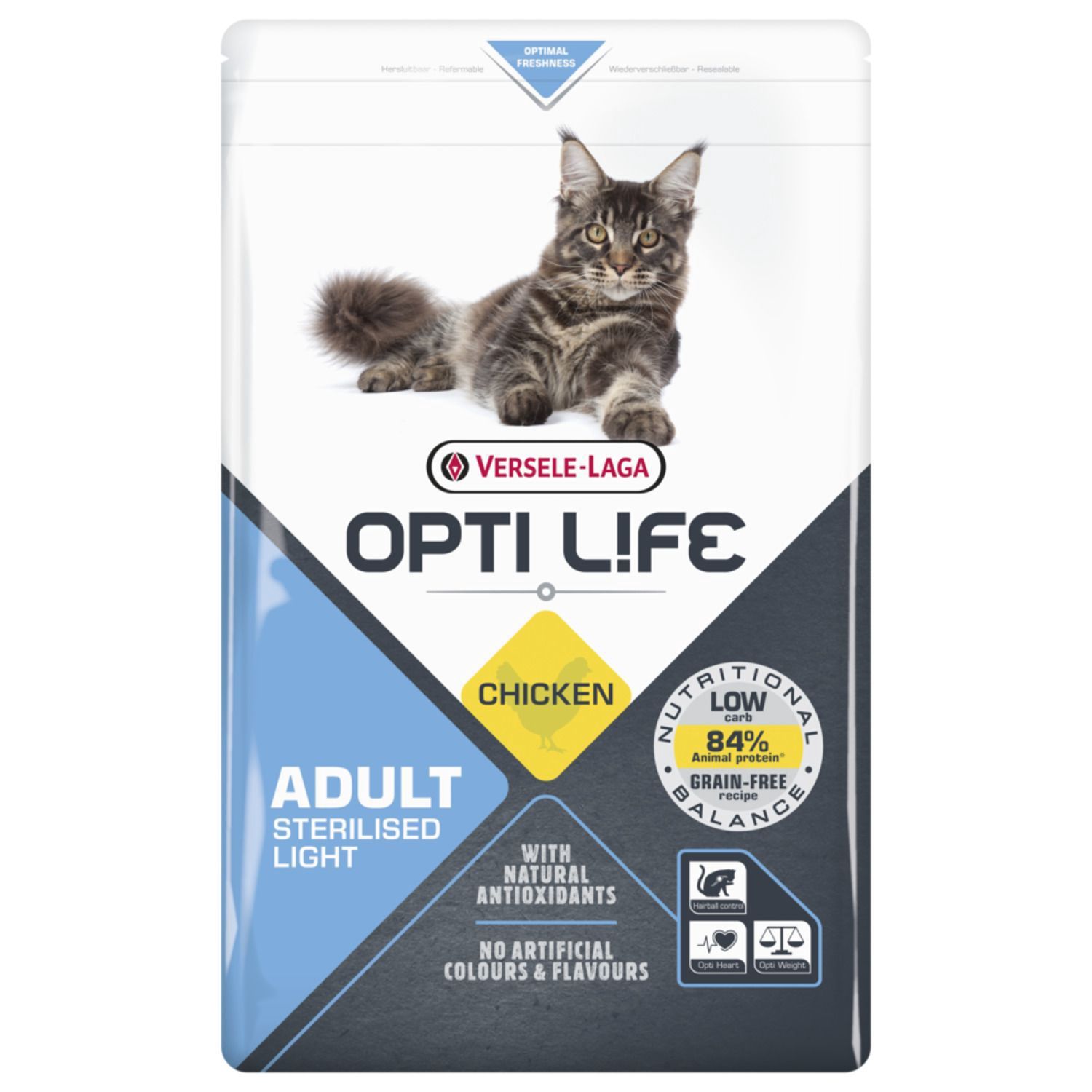 Opti Life Cat Sterillised/light 1 kg, Hoeveelheid: Opti Life Cat Sterillised/light 1 kg