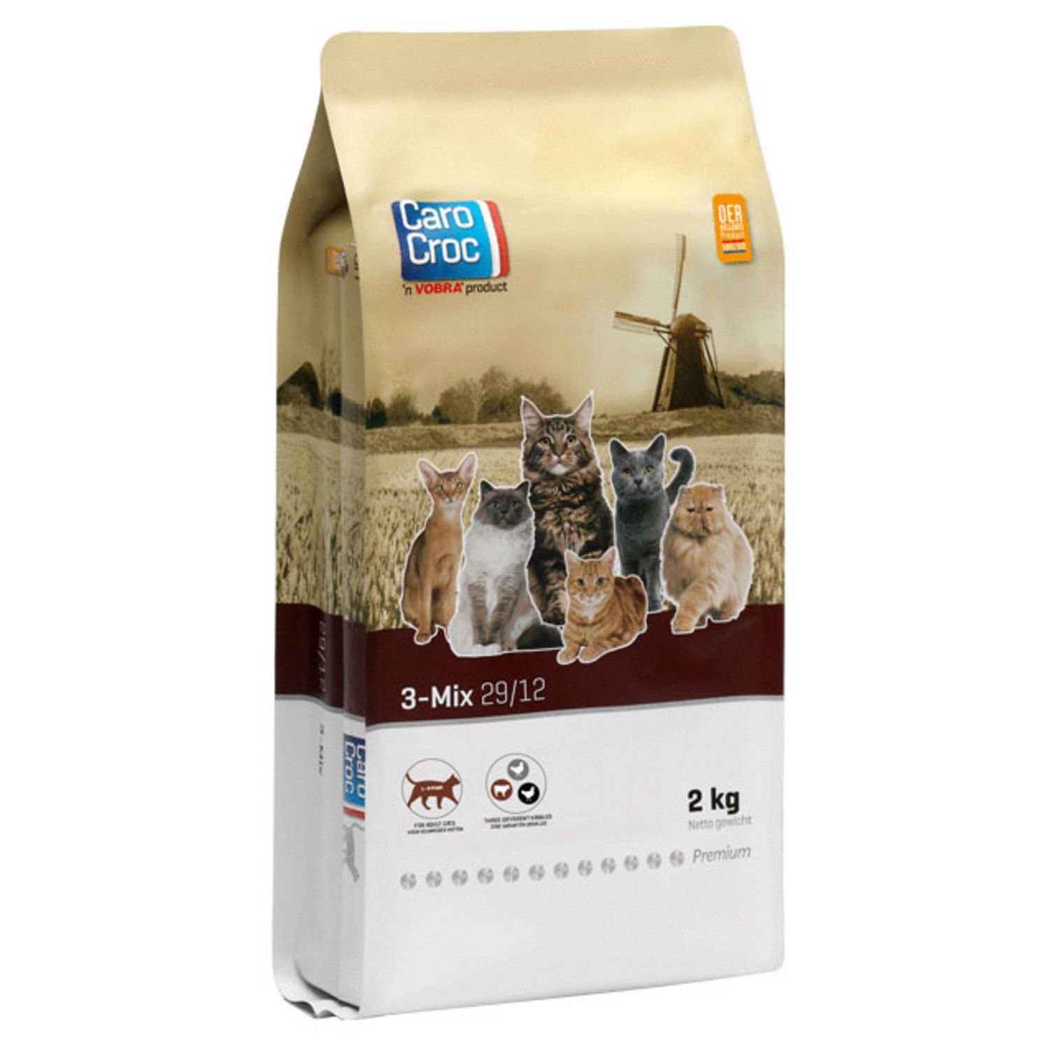 Carocroc 3-Mix  29/12     2kg, Gewicht: 2KG