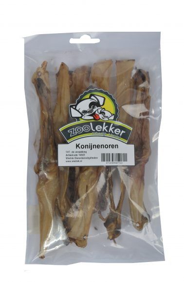 Konijnenoren zonder haar á 200gr
