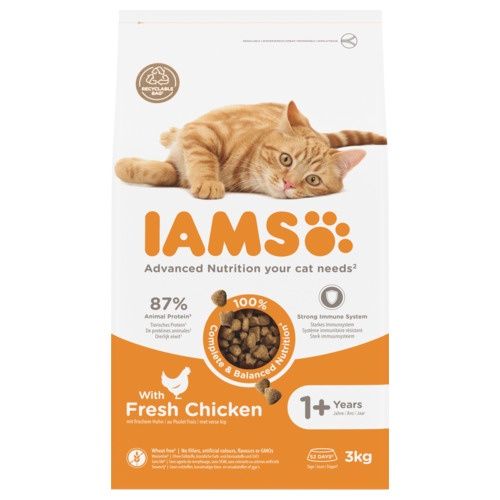 Iams Cat Adult Kip, Gewicht: 3 kg