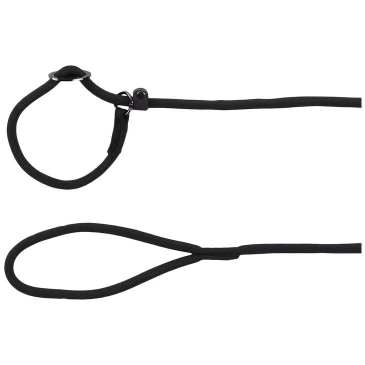 Anti-trek looplijn Aiden Zwart, Afmeting: 130cm x 6mm