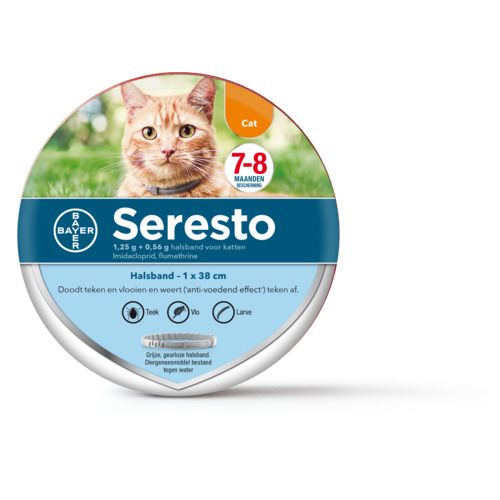 Seresto Teken- en vlooienband kat per stuk 38 cm