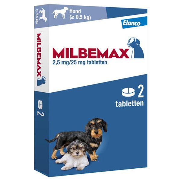 Milbemax pup &amp; hond 0,5-10kg 2 tab