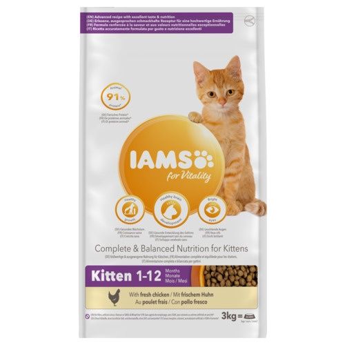 Iams Cat kitten  Kip, Gewicht: 3 kilo
