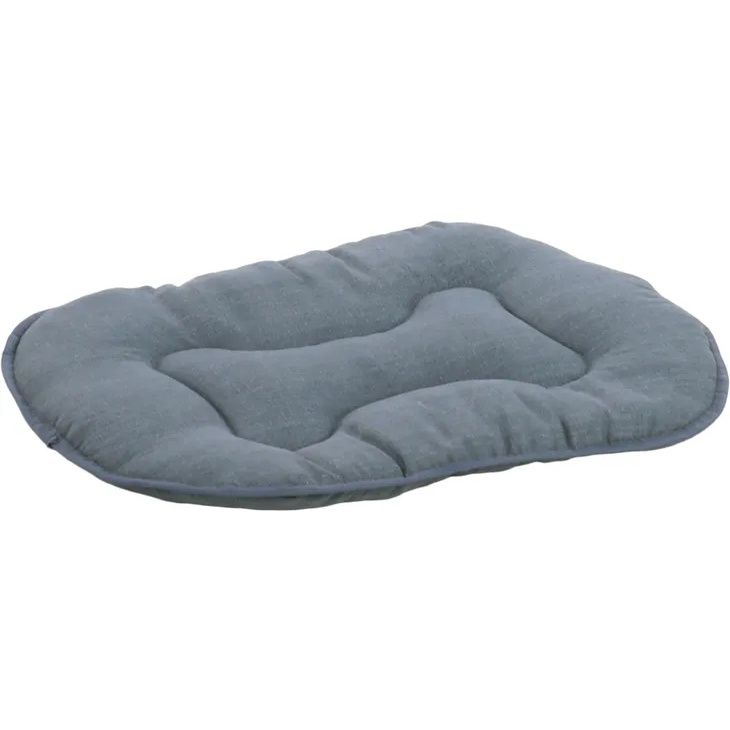 Kussen Firenze Dun Ovaal Blauw, Afmeting: A:45cm B:33cm C:3cm