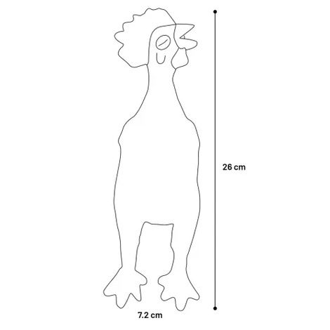 Freckles Kip Meerdere kleuren, Afmeting: S | 26cm L x 7.2cm B x 5.2cm H