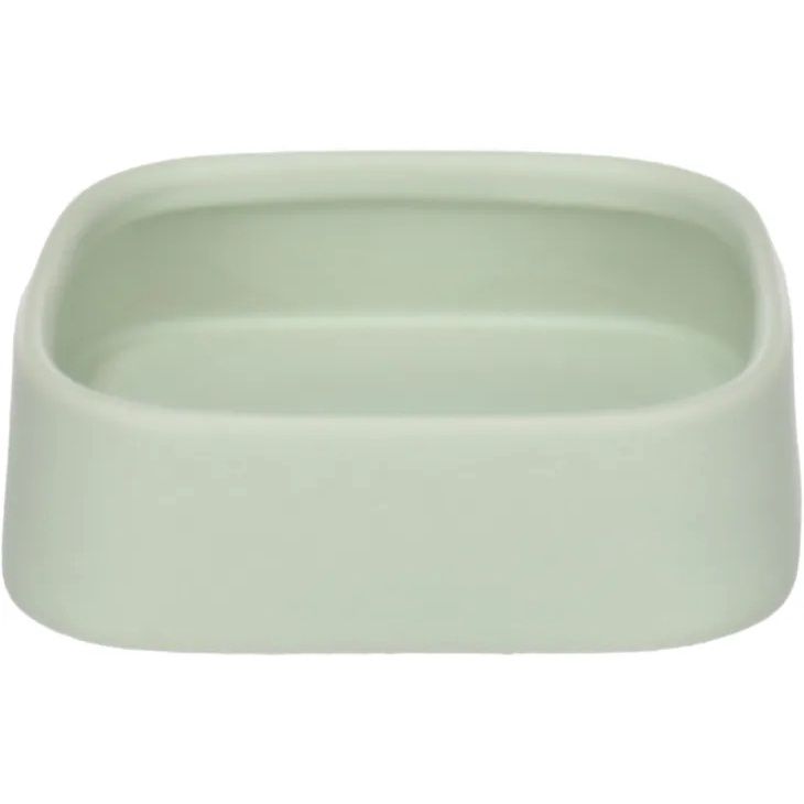 Eet- en drinkpot Cavia Zara Vierkant, Kleur: Groen