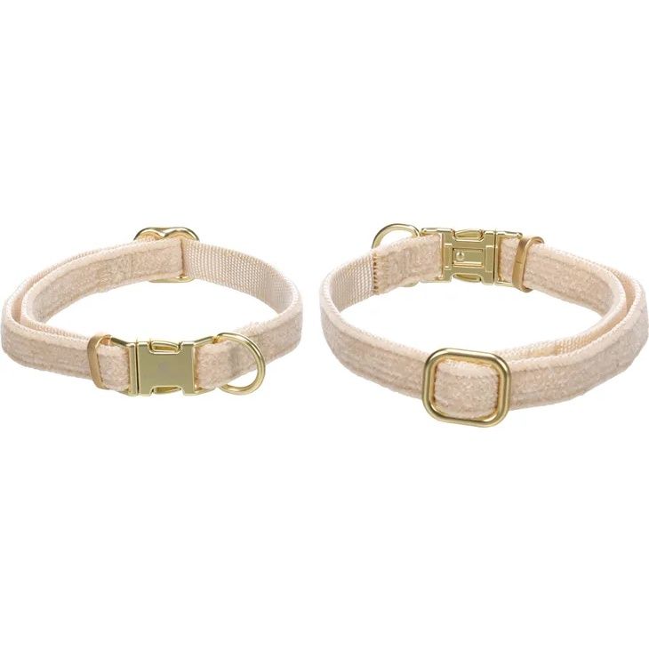 Halsband Saba Beige, Afmeting: XS | 20-35cm x 10mm x 3mm